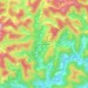 Mapa topográfico Nova Almeida, altitude, relevo