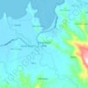 Mapa topográfico Kecamatan Alas, altitude, relevo