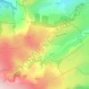 Mapa topográfico Le Malnon, altitude, relevo