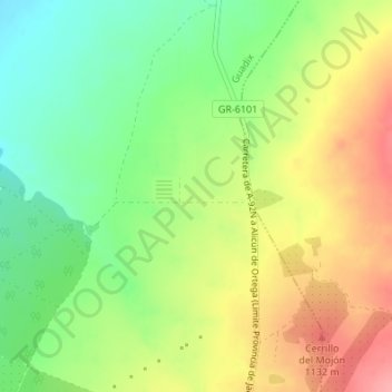 Mapa topográfico Almagrera, altitude, relevo
