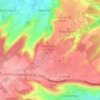 Mapa topográfico Le Fromentel, altitude, relevo