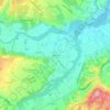 Mapa topográfico Congiunti, altitude, relevo