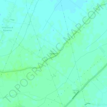 Mapa topográfico San Marco, altitude, relevo
