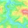 Mapa topográfico Puy Faucon, altitude, relevo