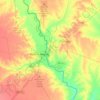 Mapa topográfico Eagle Pass, altitude, relevo