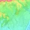 Mapa topográfico Canova, altitude, relevo