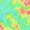 Mapa topográfico Chez Cherbu, altitude, relevo
