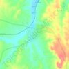 Mapa topográfico Garvão, altitude, relevo