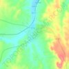 Mapa topográfico Garvão, altitude, relevo