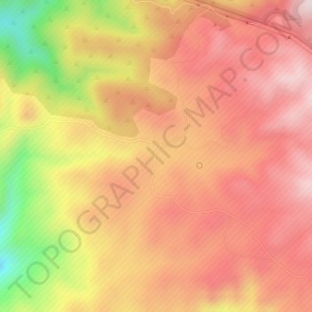 Mapa topográfico Case Springs Dam, altitude, relevo