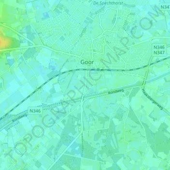 Mapa topográfico Kevelhammerhoek, altitude, relevo