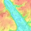 Mapa topográfico Les Varennes, altitude, relevo