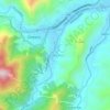 Mapa topográfico Santa Elena, altitude, relevo
