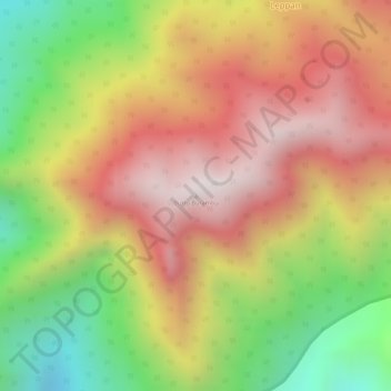 Mapa topográfico Buttu Burambu, altitude, relevo