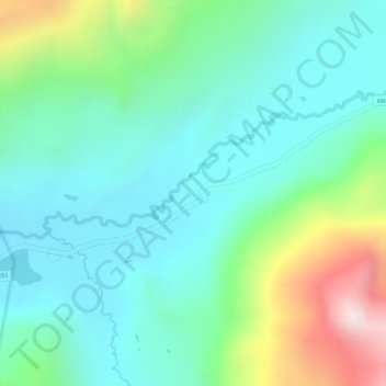 Mapa topográfico Carpa, altitude, relevo