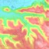 Mapa topográfico Argou, altitude, relevo