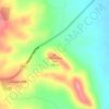 Mapa topográfico Shirrenden Hill, altitude, relevo