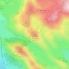 Mapa topográfico Monte Cagiva m.1625, altitude, relevo