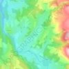 Mapa topográfico La Brugerette, altitude, relevo