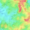 Mapa topográfico Le Drut, altitude, relevo