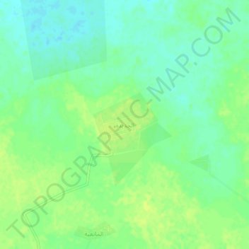 Mapa topográfico Al Jadidah, altitude, relevo