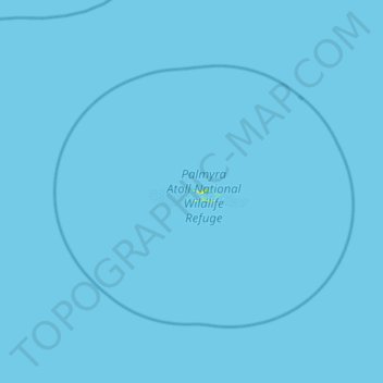 Mapa topográfico Strawn Island, altitude, relevo