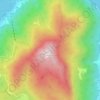 Mapa topográfico Monte San Giorgio, altitude, relevo