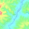 Mapa topográfico Guabiraba, altitude, relevo