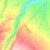 Mapa topográfico Ventura, altitude, relevo