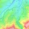 Mapa topográfico La Martinière, altitude, relevo