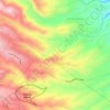 Mapa topográfico San Gregorio, altitude, relevo