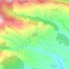 Mapa topográfico Rabanal del Camino, altitude, relevo