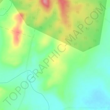 Mapa topográfico Adare, altitude, relevo
