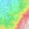 Mapa topográfico Linhares, altitude, relevo