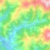 Mapa topográfico Lloro, altitude, relevo