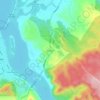 Mapa topográfico Quivolgo, altitude, relevo