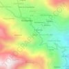 Mapa topográfico Salvia, altitude, relevo