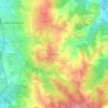 Mapa topográfico Lagoa Parceira, altitude, relevo