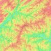 Mapa topográfico Atlanta, altitude, relevo