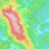 Mapa topográfico Cerquedo, altitude, relevo