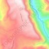 Mapa topográfico Huancas, altitude, relevo