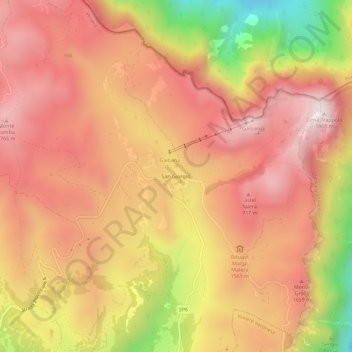Mapa topográfico San Giorgio, altitude, relevo
