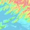 Mapa topográfico Channel Islands, altitude, relevo