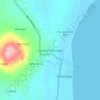 Mapa topográfico Labuhan Maringgai, altitude, relevo