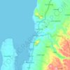 Mapa topográfico Ronda, altitude, relevo