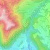 Mapa topográfico Sur Châbles, altitude, relevo