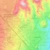 Mapa topográfico Valle Colino, altitude, relevo