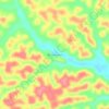 Mapa topográfico Rio Curumuri, altitude, relevo