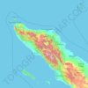 Mapa topográfico Aceh, altitude, relevo