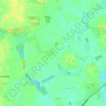 Mapa topográfico Gransmoor, altitude, relevo